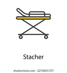 Stretcher icon design stock illustration