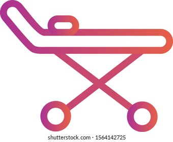 stretcher icon isolated on abstract background
