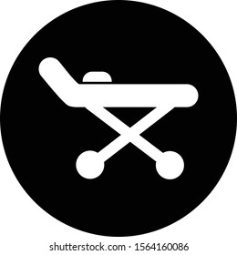 stretcher icon isolated on abstract background
