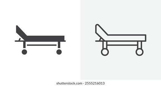 Stretcher icon. outlined vector style.