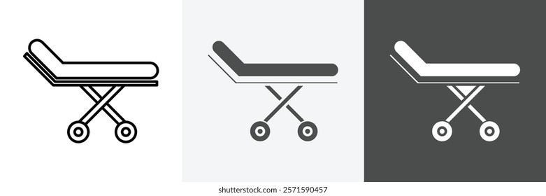 Stretcher icon set vector art