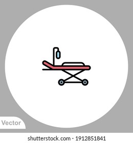 Stretcher icon sign vector,Symbol, logo illustration for web and mobile
