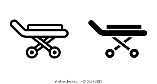 Stretcher icon. symbol for mobile concept and web design. vector illustration