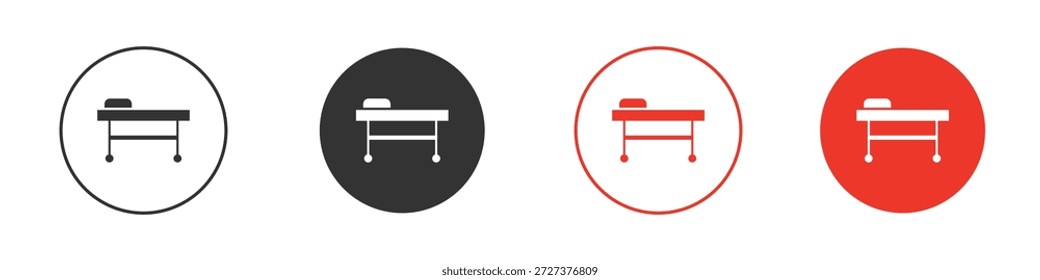 Ícone de maca para ui ou ux isolado em branco para aplicativo móvel, editável