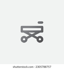 Stretcher Icon Vector Editable Shape