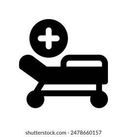 stretcher icon. vector glyph icon for your website, mobile, presentation, and logo design.