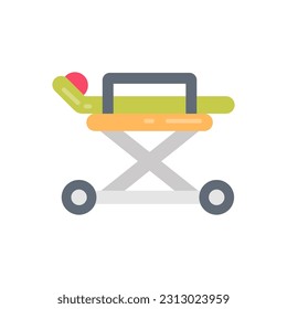 Stretcher icon in vector. Illustration