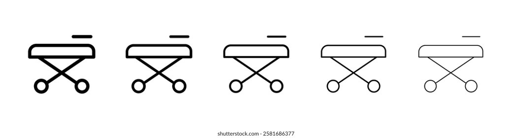 Stretcher icon Vector logo sign