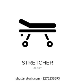 stretcher icon vector on white background, stretcher trendy filled icons from Alert collection, stretcher simple element illustration