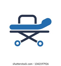 Stretcher Icon, stretcher vector on white background