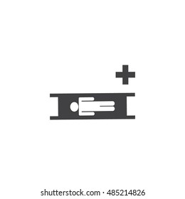 Stretcher icon vector on white background