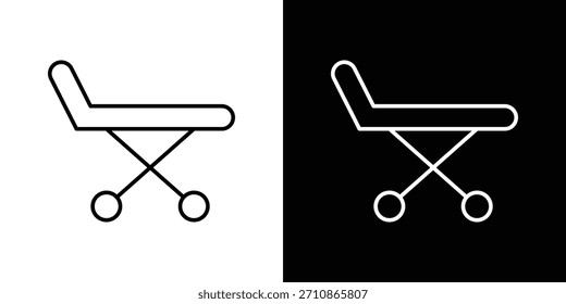 Stretcher icons. line drawing vector icons