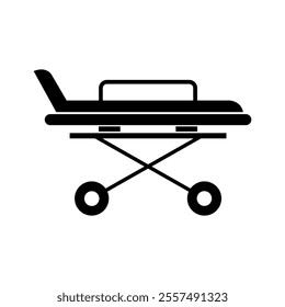 Stretcher illustrated on white background