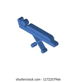 Stretcher isometric left top view 3D icon