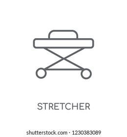 Stretcher linear icon. Modern outline Stretcher logo concept on white background from Health and Medical collection. Suitable for use on web apps, mobile apps and print media.