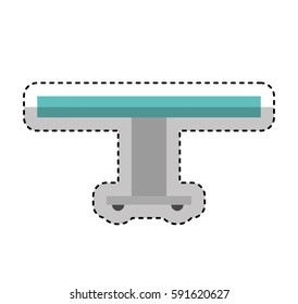 stretcher medical isolated icon