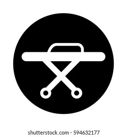 stretcher medical isolated icon