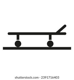 Stretcher outline icon. Vector illustration. EPS 10.