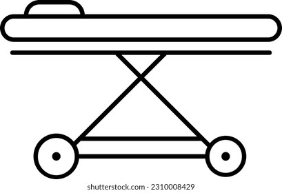 stretcher patient hospital bed emergency healthy Outline