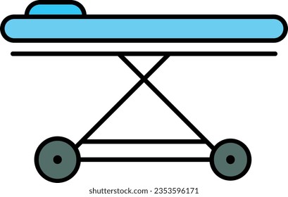 stretcher patient hospital bed emergency healthy Outline