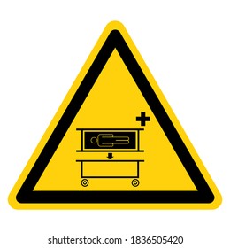 Stretcher Pick Up Point Symbol Sign, Vector Illustration, Isolate On White Background Label .EPS10