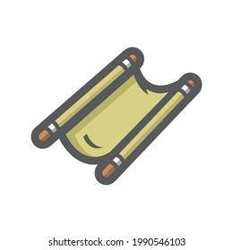 Stretcher Rescue evacuation Vector icon Cartoon illustration