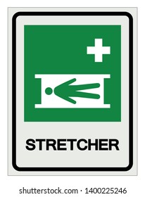 Stretcher Symbol Sign, Vector Illustration, Isolate On White Background Label .EPS10