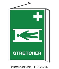 Stretcher Symbol Sign, Vector Illustration, Isolate On White Background Label .EPS10 