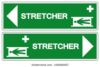 Stretcher Symbol Sign, Vector Illustration, Isolate On White Background Label .EPS10 