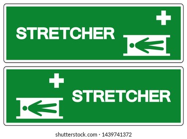 Stretcher Symbol Sign, Vector Illustration, Isolate On White Background Label .EPS10 