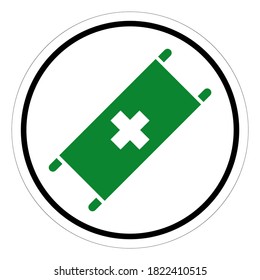 Stretcher Symbol Sign, Vector Illustration, Isolate On White Background Label .EPS10