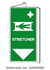 Stretcher Symbol Sign, Vector Illustration, Isolate On White Background Label .EPS10 