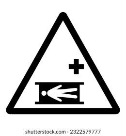 Stretcher Symbol Sign, Vector Illustration, Isolate On White Background Label .EPS10