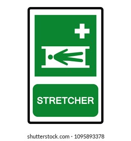 Stretcher Symbol, Vector Illustration, Isolate On White Background Icon. EPS10
