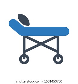 stretcher vector glyph color icon  