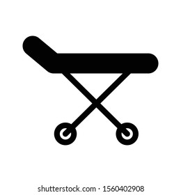 stretcher vector glyph flat icon 