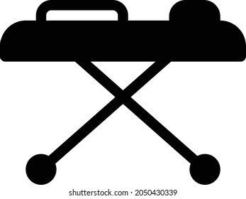 stretcher vector glyph flat icon