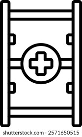 Stretcher vector icon. Can be used for printing, mobile and web applications.