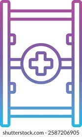 Stretcher vector icon. Can be used for printing, mobile and web applications.