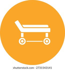 Icono de Vector de camilla. Se puede utilizar para aplicaciones de impresión, móviles y de Web.