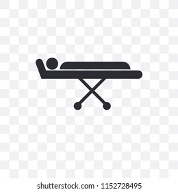 Stretcher vector icon isolated on transparent background, Stretcher logo concept