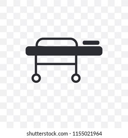 Stretcher vector icon isolated on transparent background, Stretcher logo concept