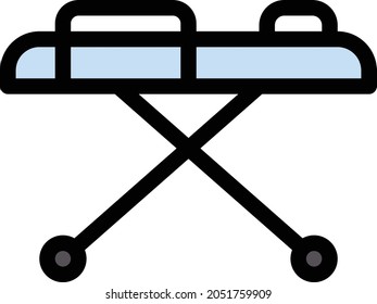 stretcher vector line colour icon