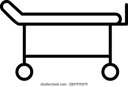 Stretcher Vector Line Icon Design 
