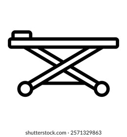 Stretcher Vector Line Icon Design