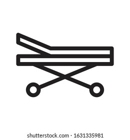stretcher vector thin line icon 