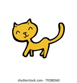 Stretching-Katzenkarikatur
