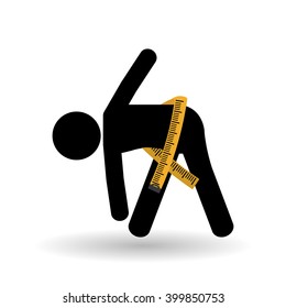stretching icon design, vector illustration