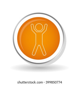 stretching icon design, vector illustration