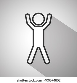stretching icon design, vector illustration
